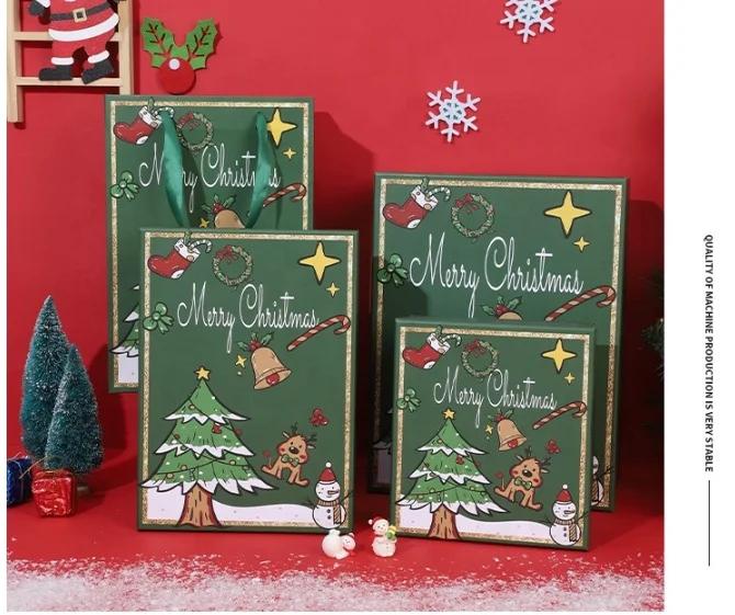 2024  In Stock Wholesale Christmas Eve Ornament  Gift Boxes Christmas Decoration Gift Box For Present