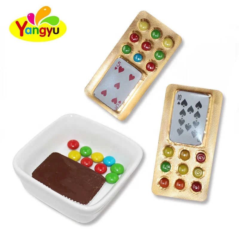 Halal crispy rainbow sugar coated chocolate beans chocolate block