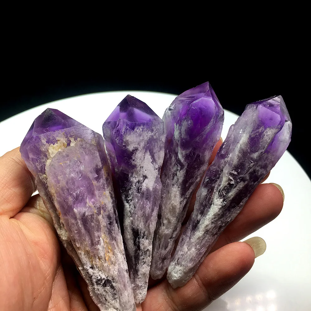 Wholesale Home Decoration Natural Crystal Crafts Healing Stones Irregular Rough Cluster Amethyst Geode