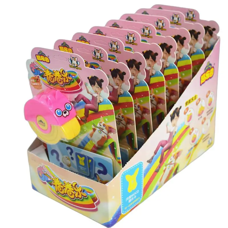 Children Snacks Individually Wrapped Jelly Sweets Sour Belts Strips Colorful Sugar Sweets Coated Rainbow Yummy Candy Gummies