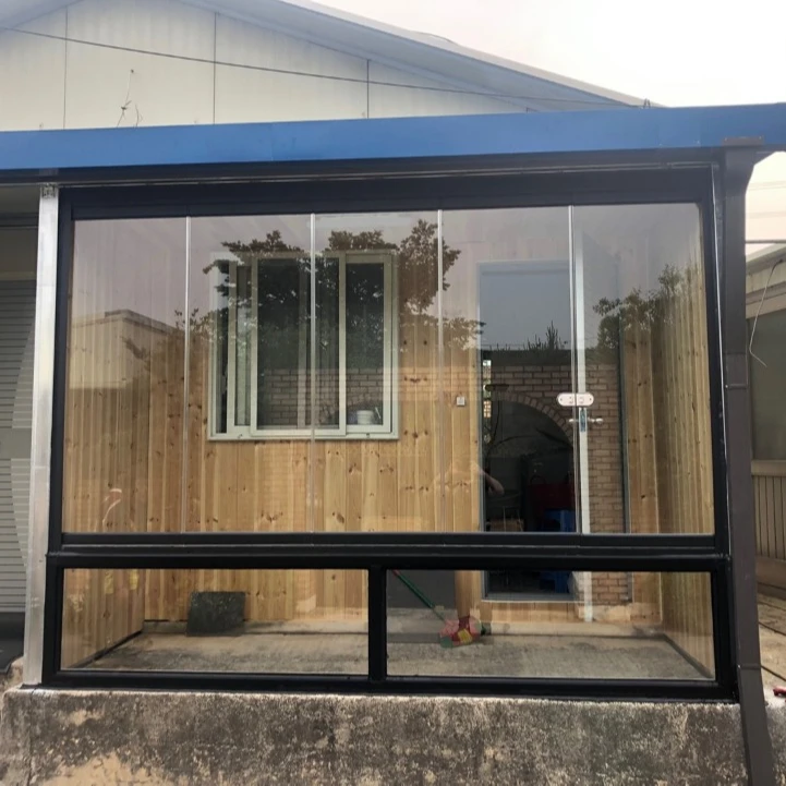 Glass Folding Door Tempered Glass Sliding Door 12 foot folding exterior glass doors