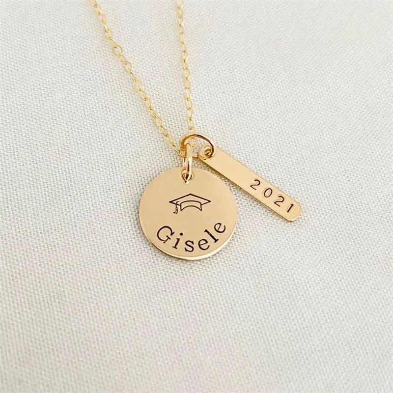 Factory Cheap Price High Quality Custom Personalised Name Engraved Stainless Steel Womens Necklaces Sets Engravable Blank