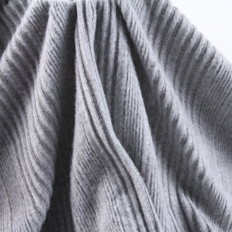 Excellent elasticity exquisite craft and fine service weft RAYON SPANDEX 8*5 RIB knitted fabric