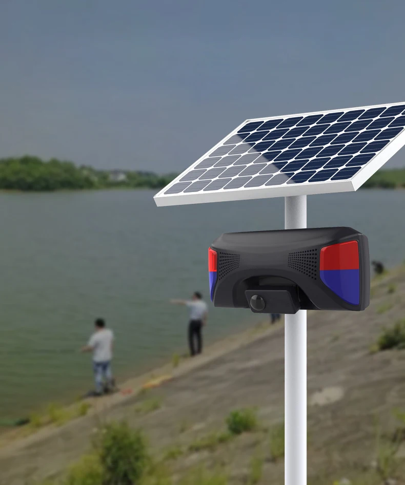 Smart Outdoor Solar Alarm System Infrared Human Alarm Sensor Motion Wireless Solar Alarm Siren