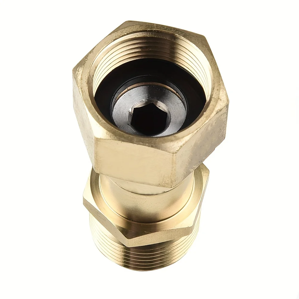3000 PSI Brass Adapter Metric M22 14mm 360 Degree Swivel Connector high-pressure Car Washing Machine Joint Accessories