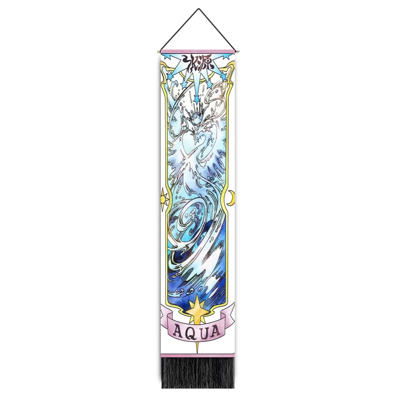 Custom Japanese Anime Room Decor Wall Art Long Version Vertical Anime Girl Tapestry Wall Hanging