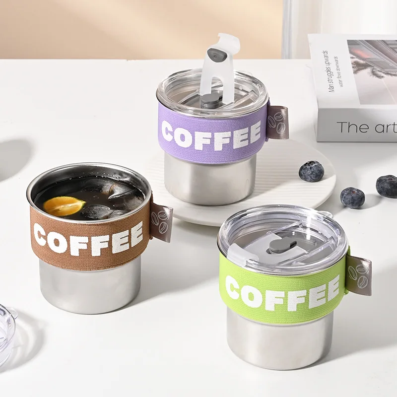 New outdoor portable travel stainless steel 304 leak proof  vacuum tumbler travel  mug milk tea coffee cup