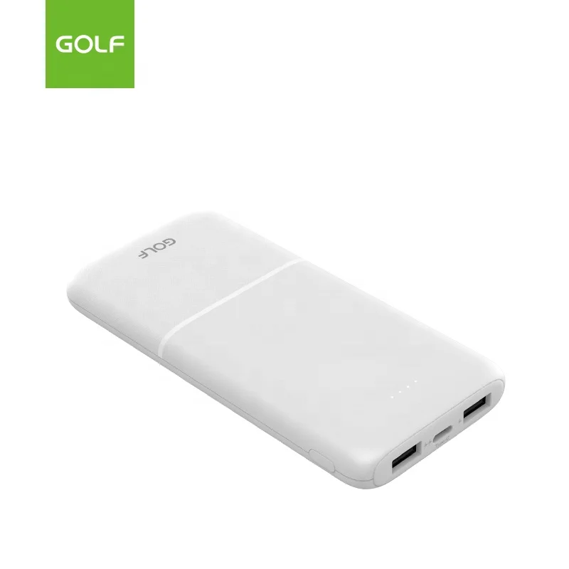GOLF Wholesale Phone Charging Accessories High Capacity Lithium Cellphone Charging Case Mini Size Factory Power Bank 10000mah