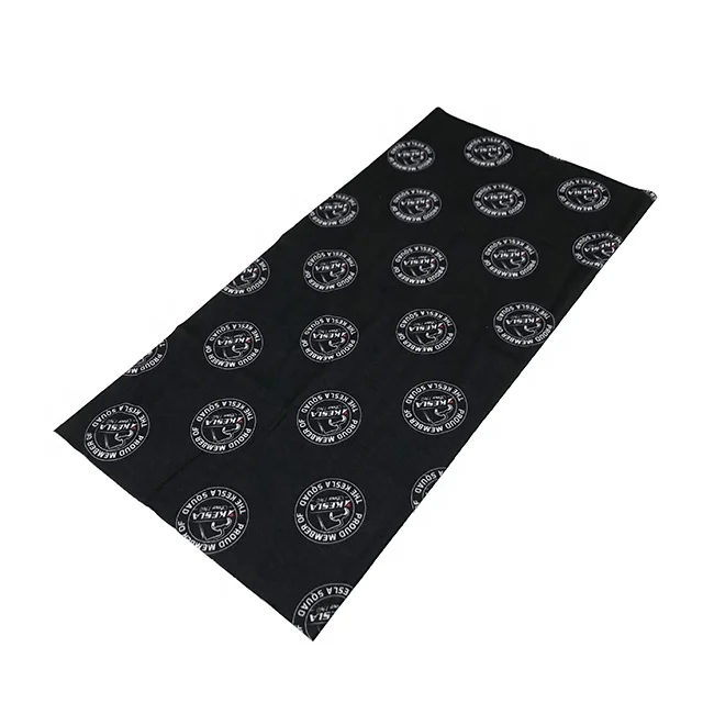 Promotional Cheap Seamless Polyester Customized Logo  Bandana