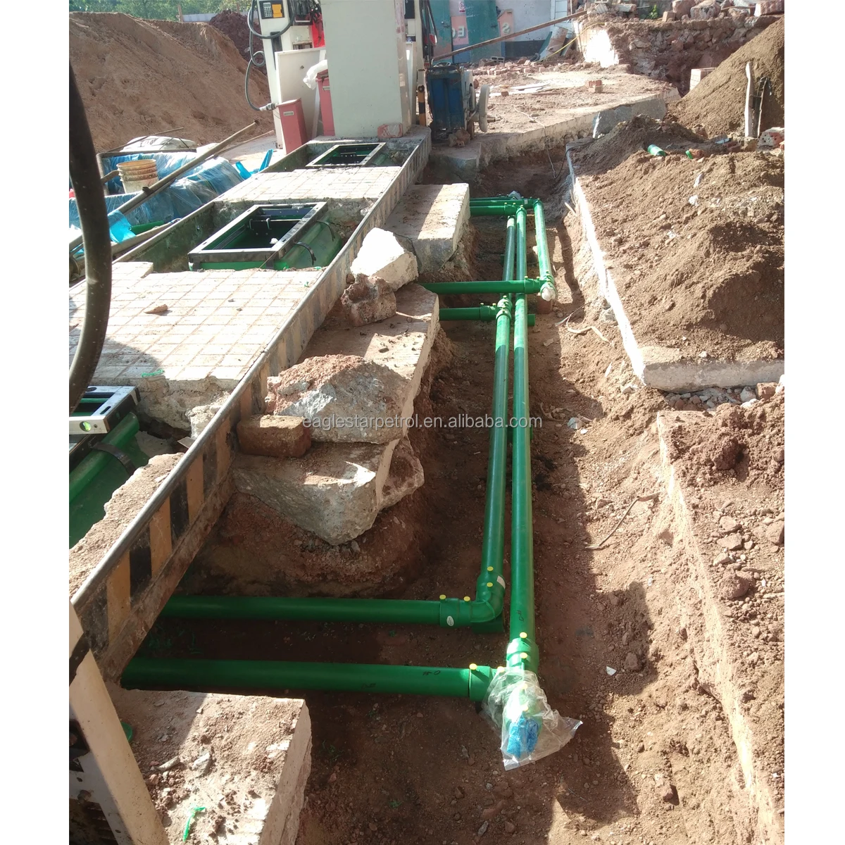 3-дюймовая подземная труба для бензиновой заправочной станции HDPE-Однослойная UPP