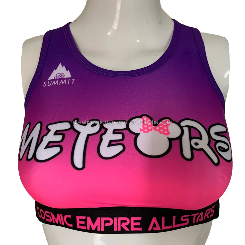 Cheerleader cheerleading cheer practice wear sports bra