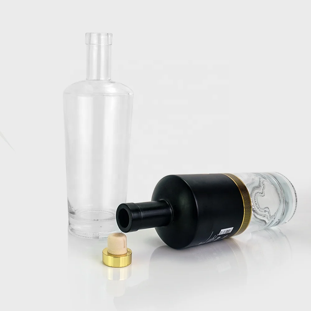 Tequila Premium 750ml Extra Flint Glass Liquor Bottle Cork Stopper 75cl Alcohol Whisky Gin Spirit Vodka Wine Rum Bottle Glass