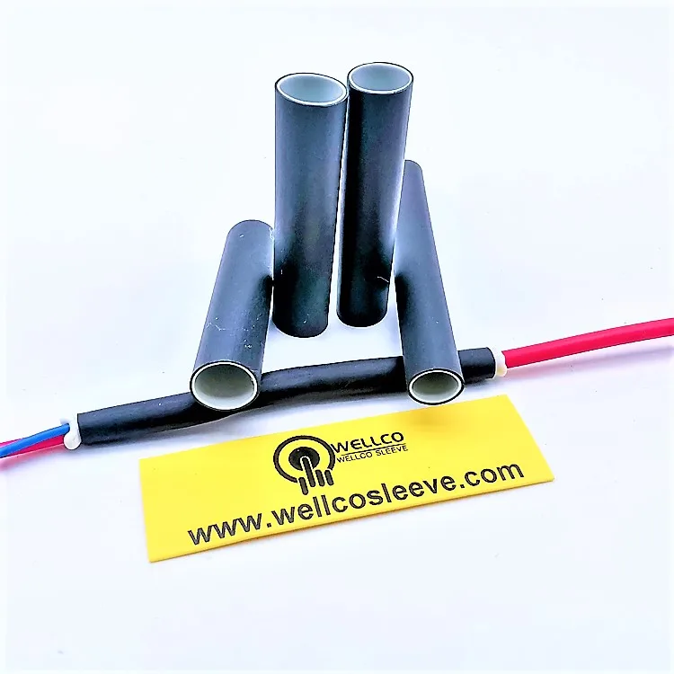 Wellco W-DW(WSW) Dual wall  for wire harness Splice WHITE for raychem automotive shrink