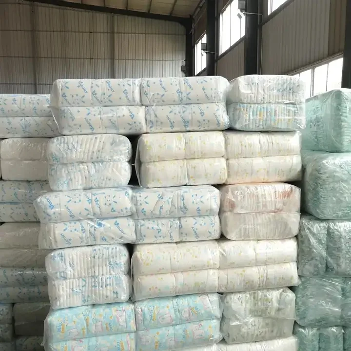 New Design High Quality A Grade Baby Diapers Pull up Diaper Baby Nappy Rejected Second Grade B Baby Diaper Supplier Nappies