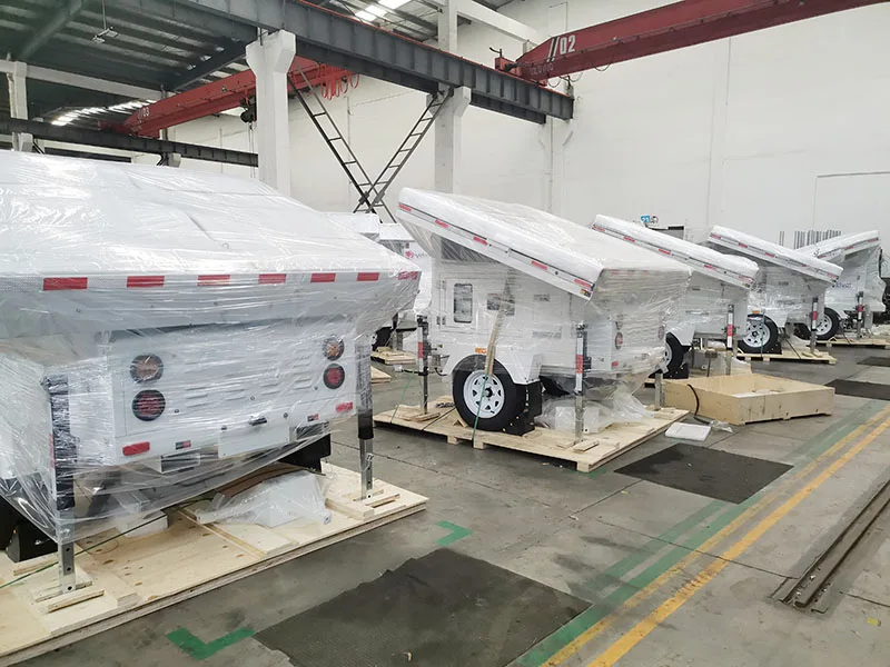 1800W Off Grid Solar Power System Mobile Trailer Generator for DIY Devices Connection