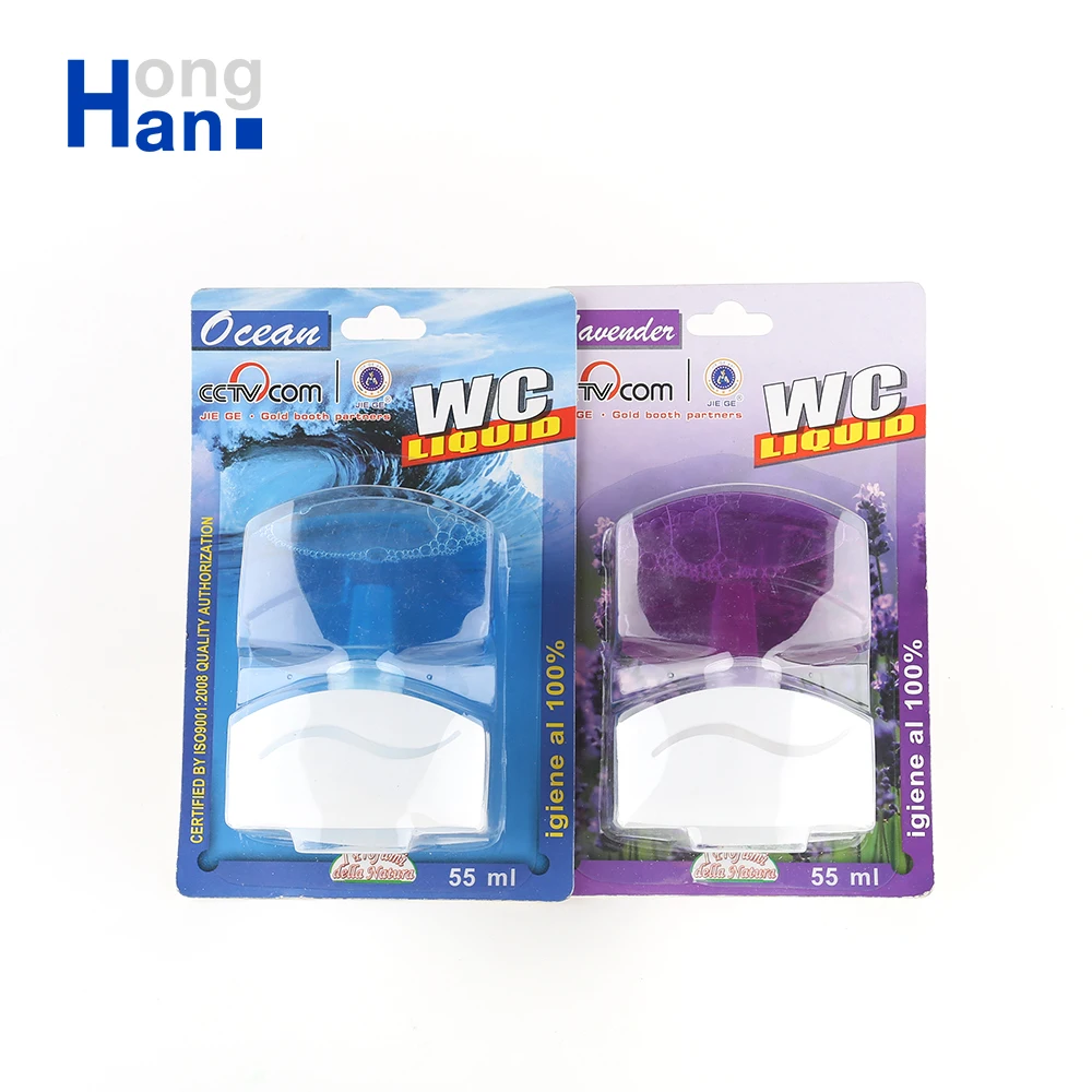 Environmentally friendly powerful acid thickener formulas flushable liquid bottle toilet cleaner