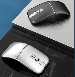 2021 hot-sell foldable wireless mouse folding wireless mouse office lightweight portable laptop wireless fold dual-mode mouse