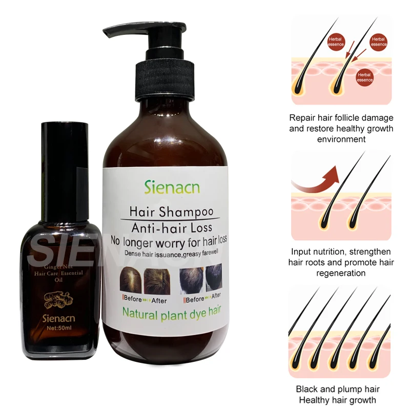 
NEW Oily Hair Growth Kit Natural Hair Growth Serum and Organic Sulfur Free Hair Growth shampoo 