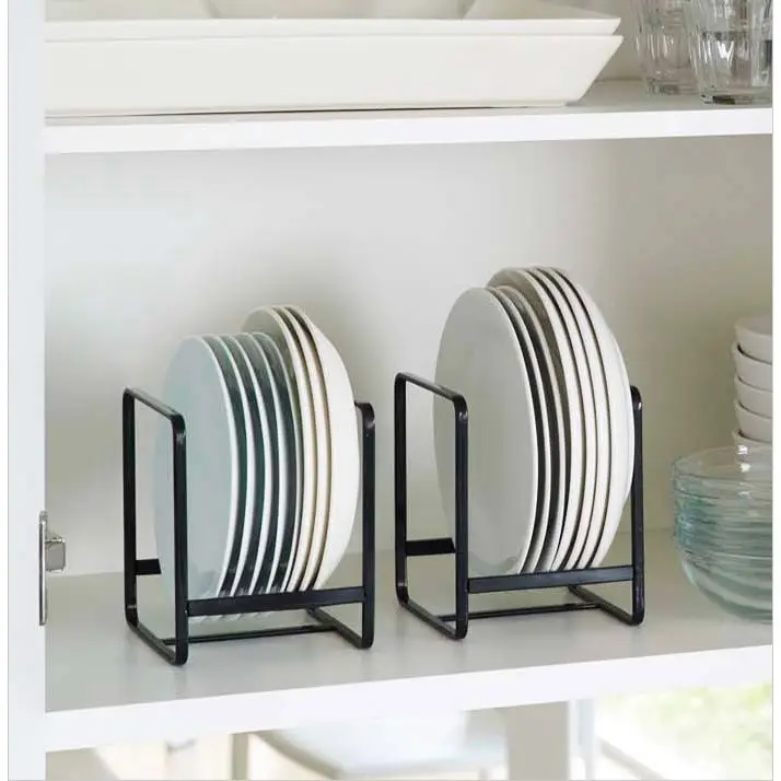 
multifunctional metal dishes storage holder tableware storage rack bowl and dish drain rack 