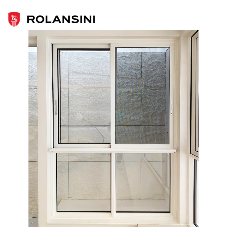 Rolansini 3 Tracks Cheap Double Glazed Glass Insulating Aluminium Canada Triple Pane Sliding Windows With Screen