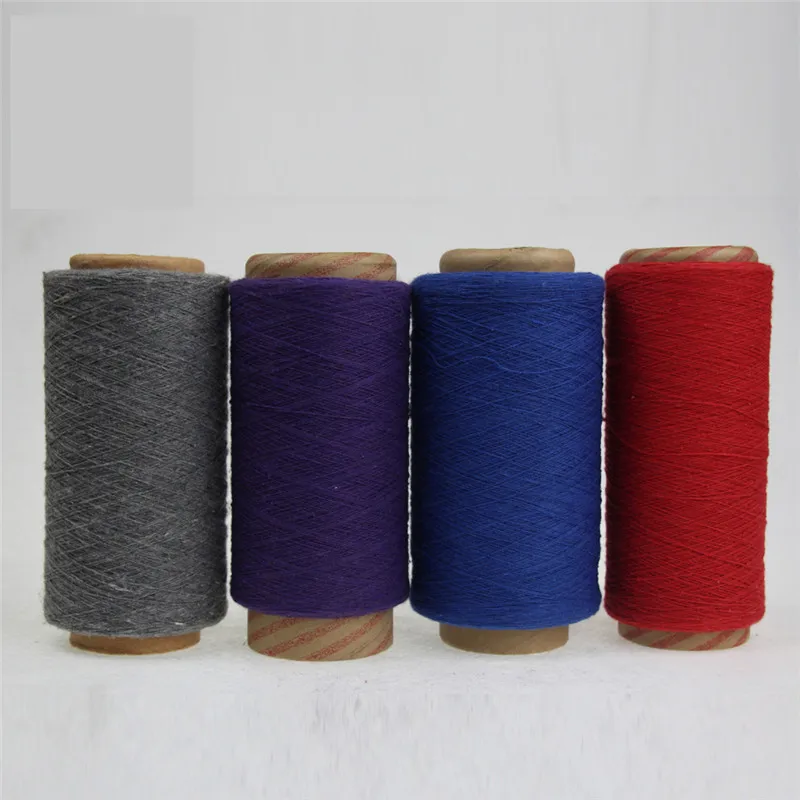 China Manufacturer Ne 6s/1 8s/1 Colorful OE Recycled Cotton Polyester Blended Spun Carded Weaving Knitting Yarn