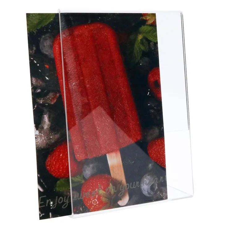
8.5x11 inch Acrylic Sign Holder Slant-Back Display Ad Frame Table Menu Stand 