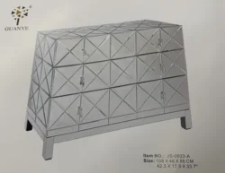 silver mirrored chest of drawers