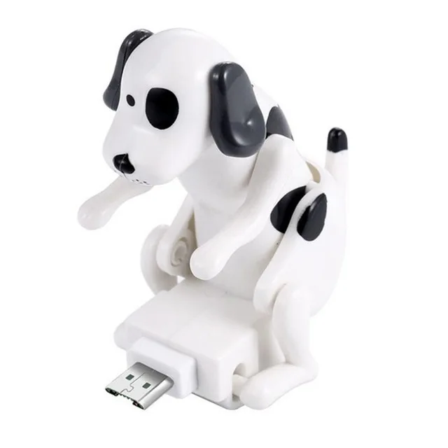 New Funny Cute Portable Pet USB Cable Mini Dalmatian Toy Gadget Charger Data Cable Compatible With Mobile Phone Micro-USB