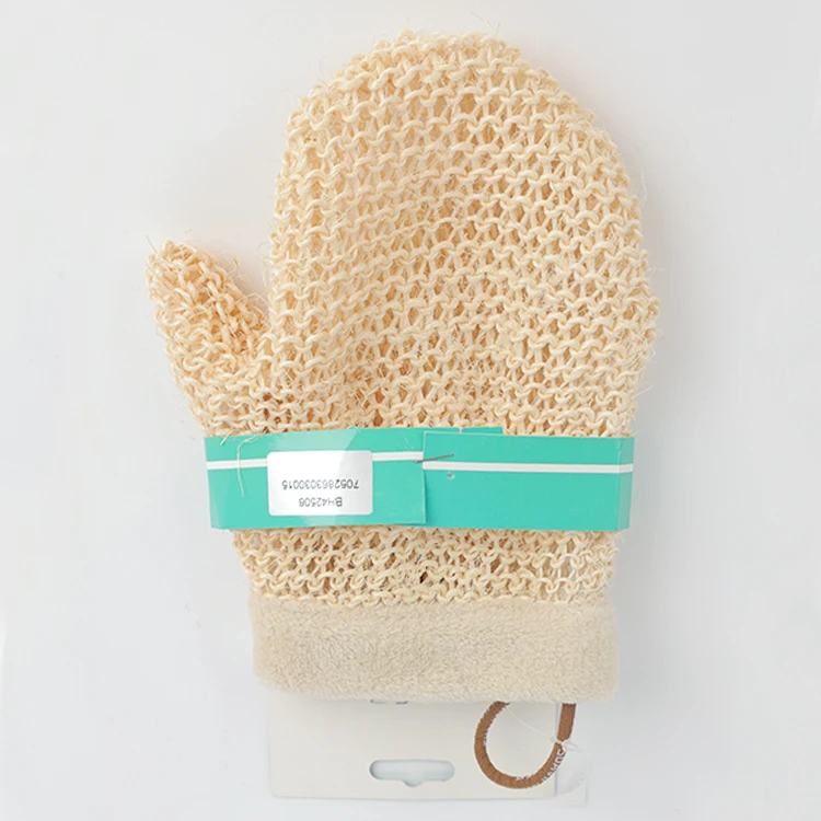 Экологически чистые натуральные отшелушивающие Сизалевые перчатки из конопляного волокна, рукавица, варежка, губка для ванны, скребок для удаления омертвевшей кожи, перчатки