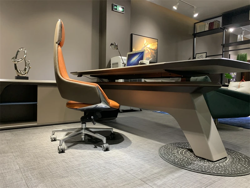 Weworth OEM modern office furniture electric height adjustable high tech boss executive office desk