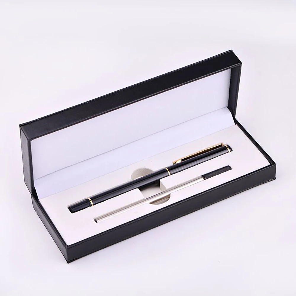 High-grade Stainless Steel Metal Pen Ballpoint Pen In Gift Box Set with Box and Core Can Be Customized