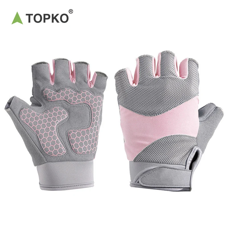 TOPKO Customized Logo Gloves For Gym Men Women Available Workout Fitness Gym Gloves