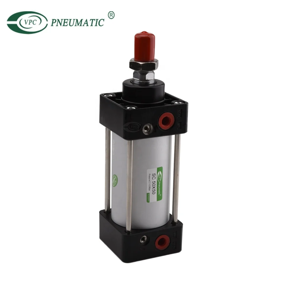 Пневматический цилиндр двойного действия Airtac SC40 * 75, стандартный Телескопический поршневой пневматический цилиндр