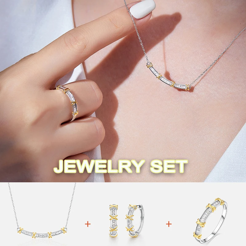 BAROLI latest inspirational designs fashion jewelry 14k 18k solid gold minimalist diamond necklace for women