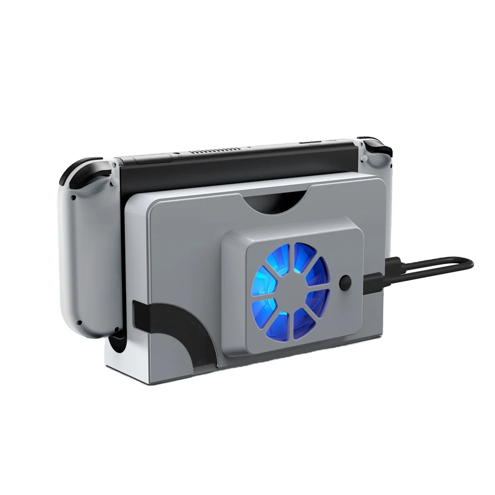 Switch Oled External Super Cooler Base USB Cooling Fan External Game Console Stand Heat Dissipation Fan For Nintendo Switch Oled