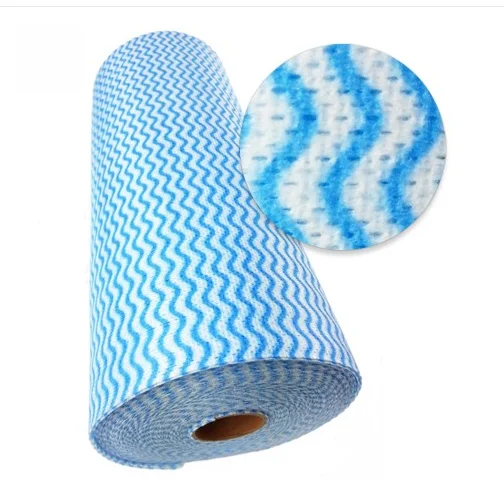 spunlace nonwoven fabric rolls microfiber glasses  floor household cleaning cloths kitchen towel