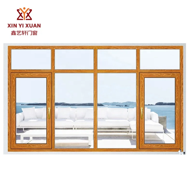 Hot sale kitchen 50 series glass windows Broken bridge aluminum alloy casement window for living room and bathroom