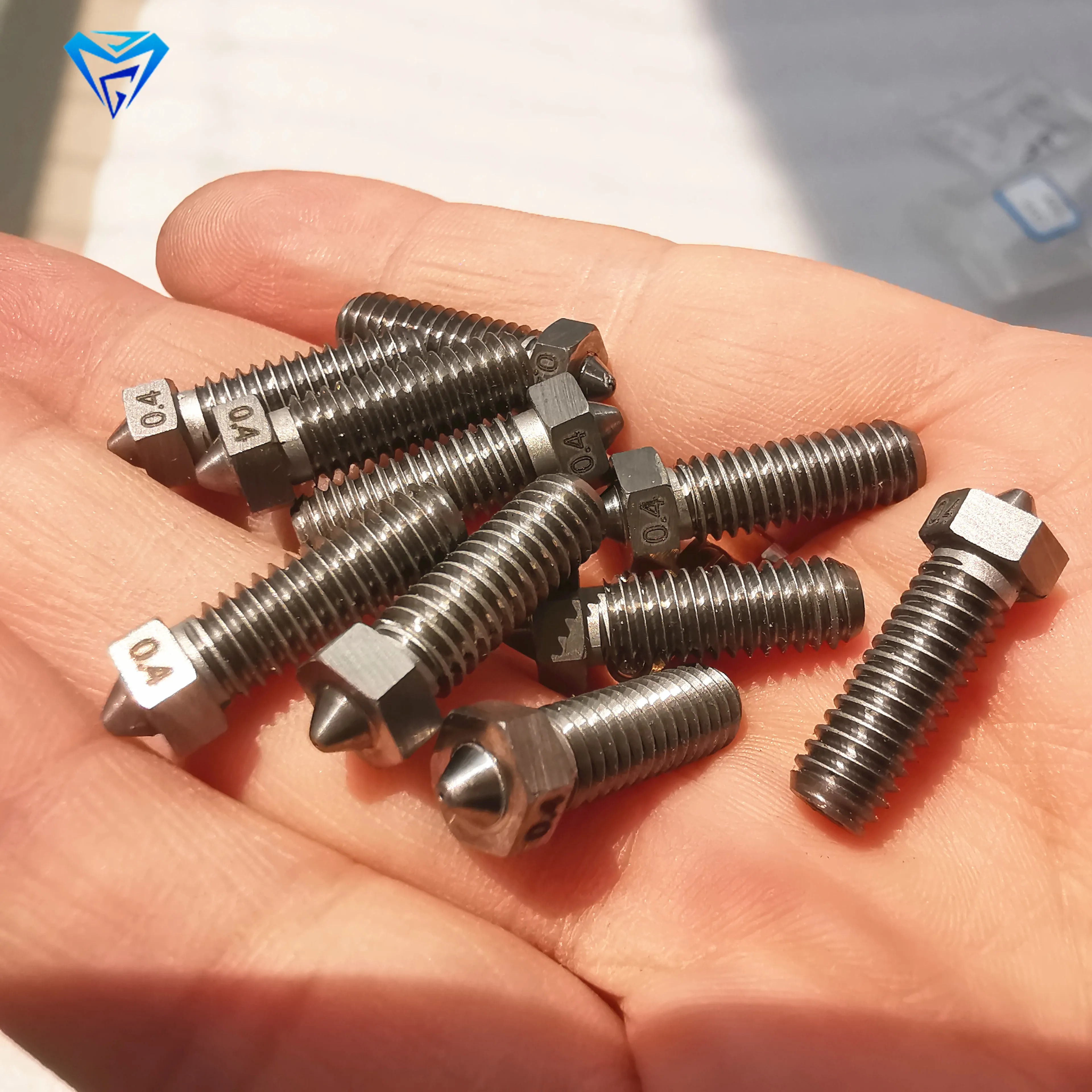 In stock tungsten carbide cemented  3d printer volcano nozzle