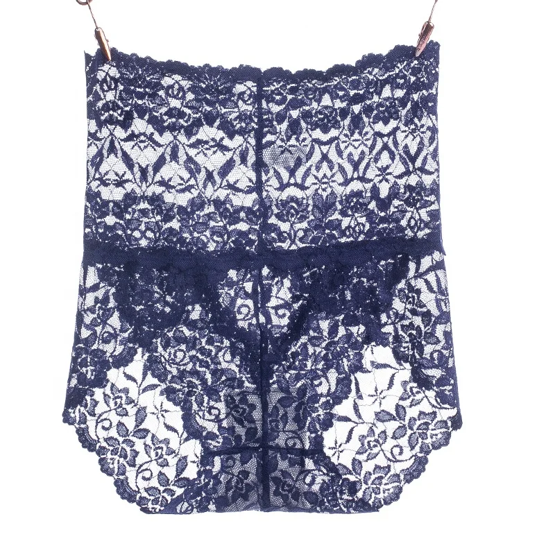 Wholesale Sexy Women Underwear High Waist Transparent Lace Panties