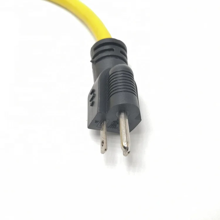 Locking 14/3 Heavy Duty Lighted SJTW Indoor Outdoor Extension Cord Three Prong Power Cord with Lock