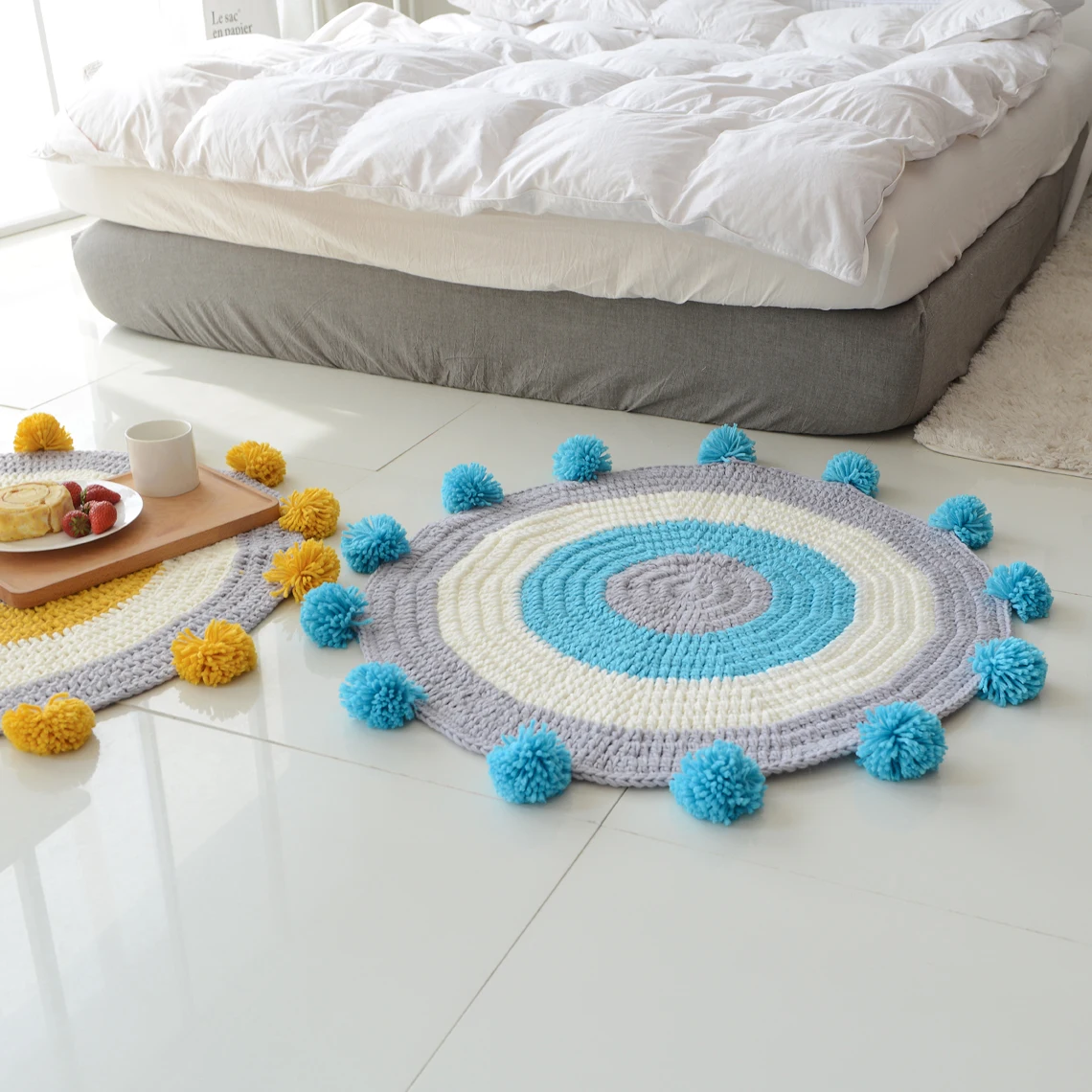 Best Selling Anti-slip Custom Home Floor Mat Concentric Circular Floor Mat