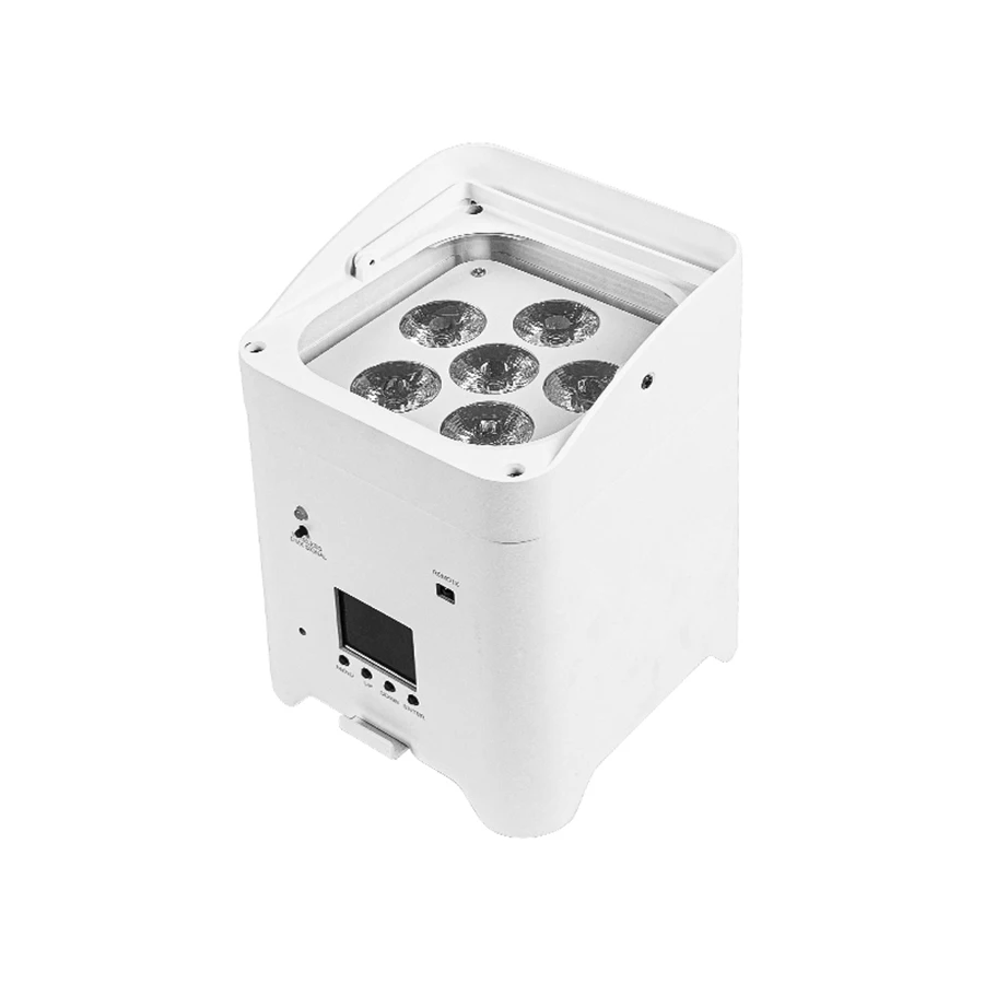 Беспроводной пульт дистанционного управления Wi-Fi приложение Smart LED Par 6x18 Вт 6 в 1 RGBAW + ультрафиолетовое освещение батареи диско диджея сценическая Вечеринка ночной клуб