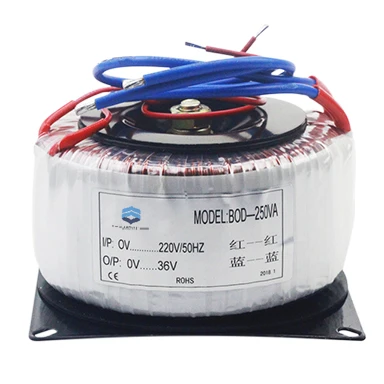 Best selling 220v 240v 45 0 45 24-0-24 50 0 50v 2x28v flat 1500va 5kva step down toroidal transformer for ampers