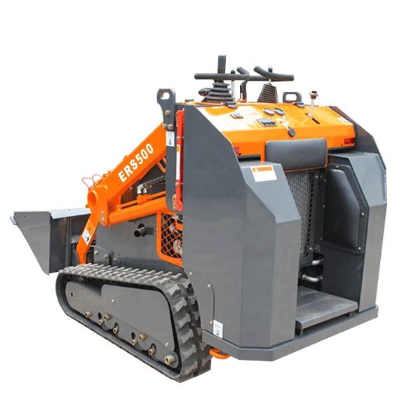 China brand EVERUN ERS500 CE new garden multifunction compact mini wheeled skid steer attachments loader with tracks