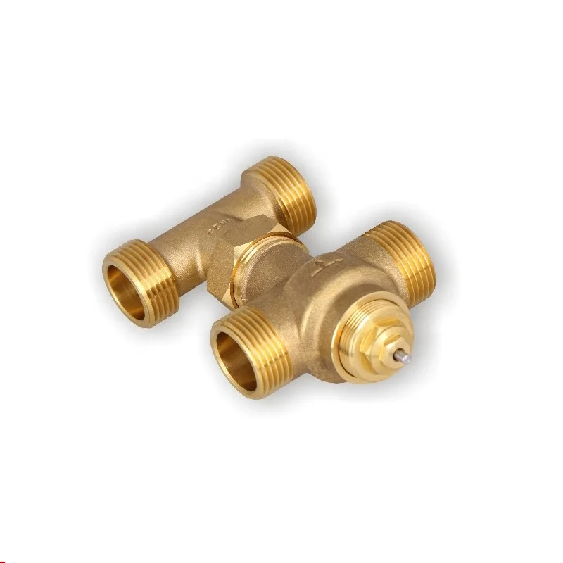 China supplier  brass cold and hot water thermostatic mixing valve for solar heating