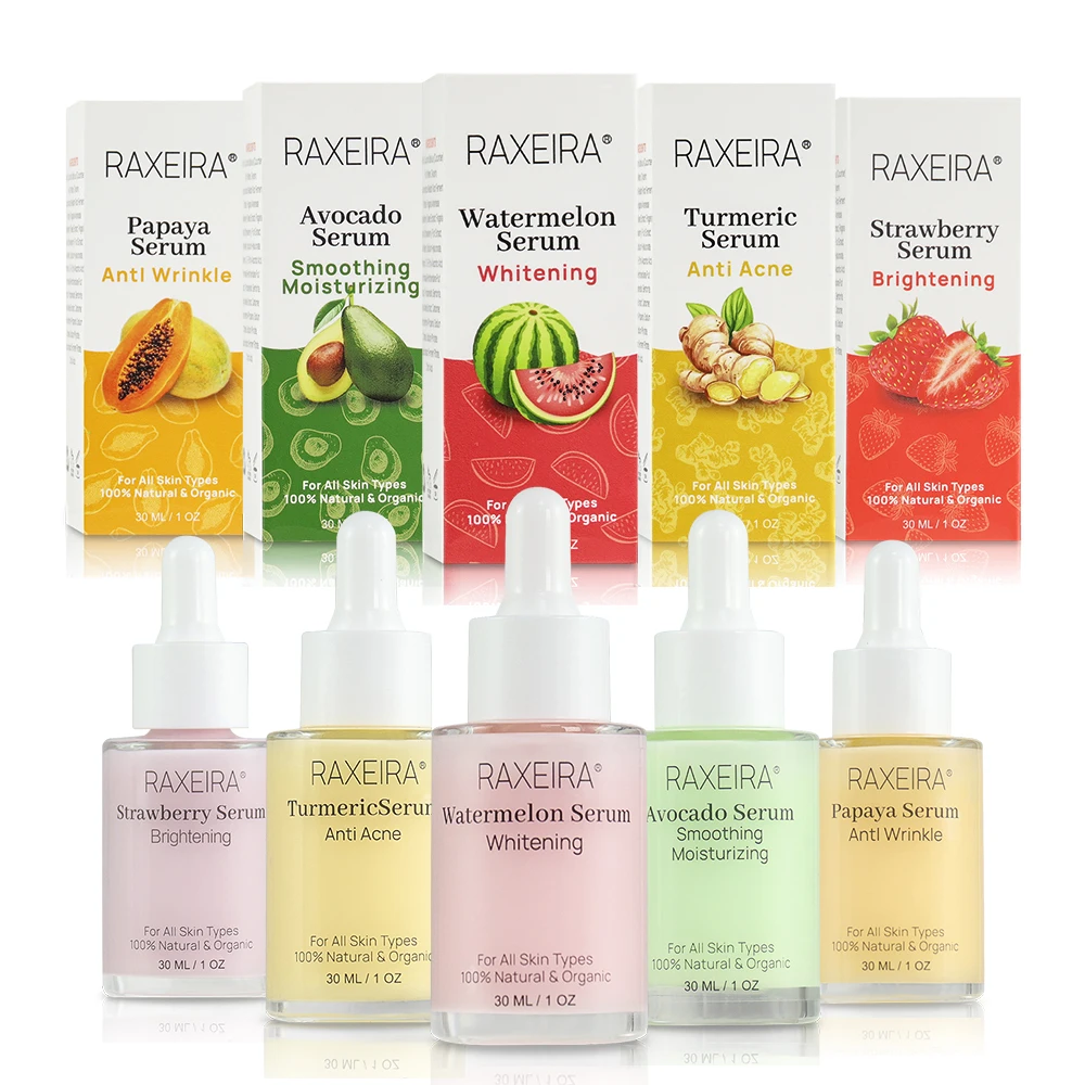 Private Label 100% Natural Organic Fruit Serum Skincare Fruit Extract Serum Lightening Whitening Vitamin C Milk Face Serum