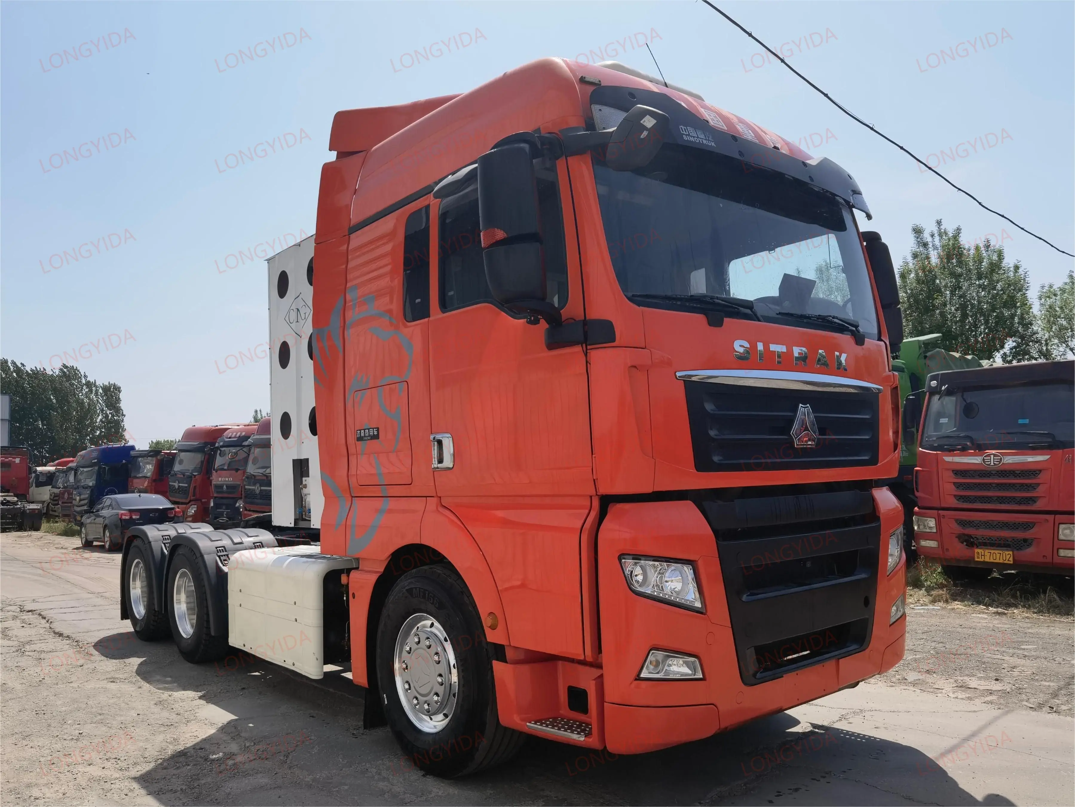 Citrac C7H 6x4 Euro 5 Тракторные грузовики б/у тяжелый грузовик задняя камера механическая коробка передач левый поворот особенности прямой китайский завод