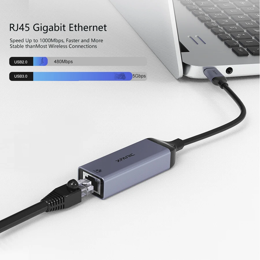  OEM Xfanic Mini Usb C Ethernet Lan адаптер 100 Мбит/с Usb-порт для Ethernet-кабеля скоростная сетевая
