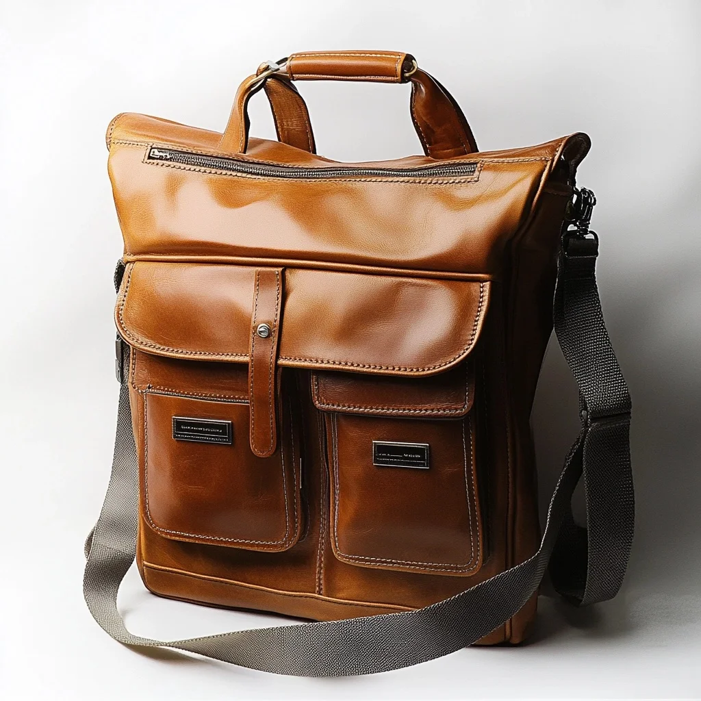 Custom camera backpack shoulder crossbody strap removable adjustable full grain leather camera bag for DSLR Photography