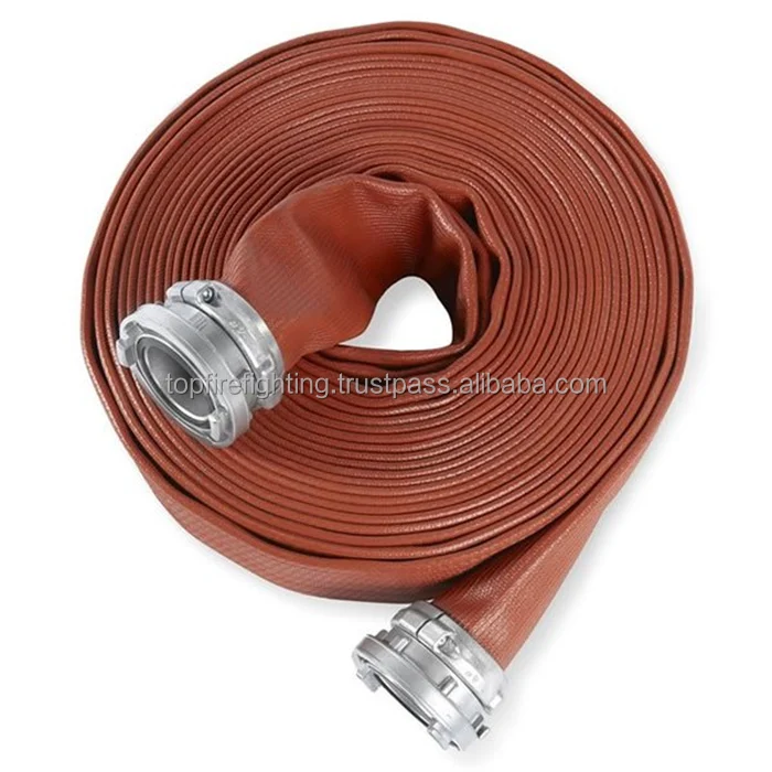 High Pressure Rubber Hose Pipe 2.5 Inch Lay Flat Fire Fighting Hose